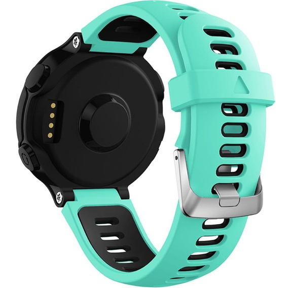 Силиконовый ремешок для Garmin Forerunner 22mm, Mint/Black