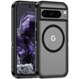 Чохол з рамкою для Google Pixel 8 Pro, для MagSafe, прозорий / чорний