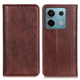 Чoхол до Xiaomi Redmi Note 13 Pro 5G, Wallet Litchi Leather, коричневий