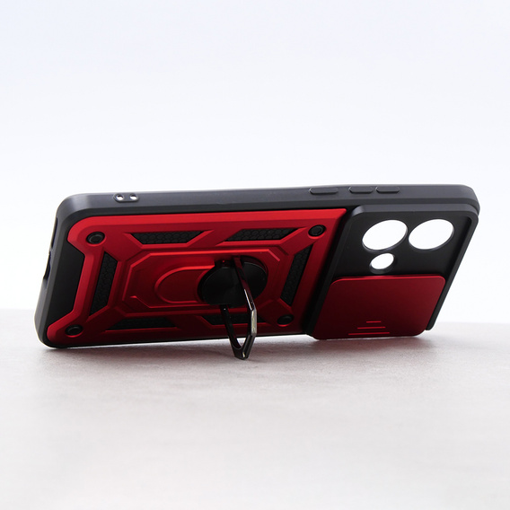 Чехол NOX Camera Slide Motorola Edge 40 Neo, CamShield Slide, красный