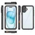 Водонепроницаемый чехол IP68 для iPhone 16 Plus, чёрный