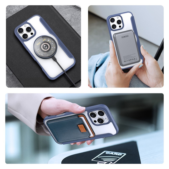 Чехол Dux Ducis до iPhone 16 Pro Max, Skin X Pro, MagSafe, темно-синий