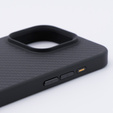 Чехол для iPhone 15 Pro, Aramid Fiber Cover, чёрный