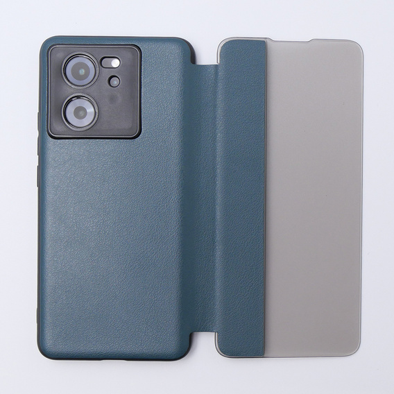 Чехол для Xiaomi 13T / 13T Pro, с откидной крышкой Side View, зелёный