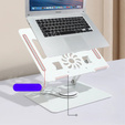 Алюминиевая подставка для ноутбука, ERBORD ProDesk Stand, серый