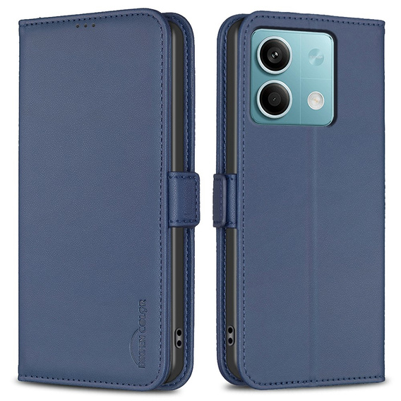Откидной чехол для Xiaomi Redmi Note 13 5G, BINFEN Wallet, синий