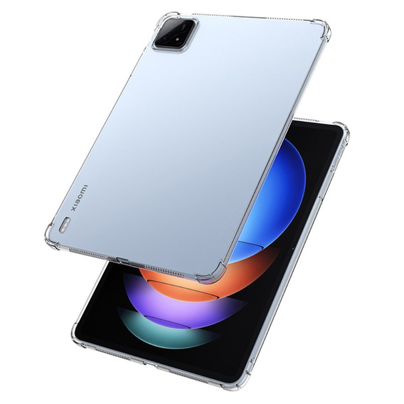 Чехол для Xiaomi Pad 6S Pro 12.4, силиконовый, прозрачный