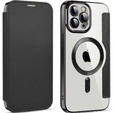 Чохол-книжка для iPhone 12 Pro, RFID Wallet MagSafe CamShield, чорний