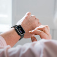 2в1 чехол и защитное стекло для часов Apple Watch 4/5/6/SE 44mm, Black