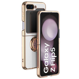 Чехол до Samsung Galaxy Z Flip 5 5G, Electro Ring, белый
