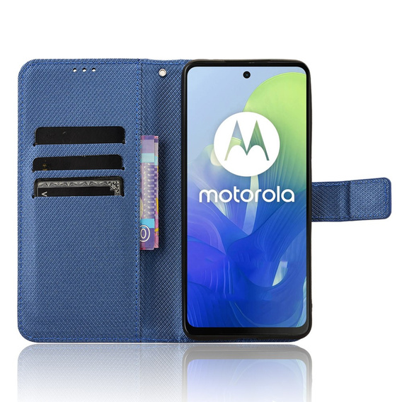 Откидной чехол для Motorola Moto G24 / G24 Power / G04, Wallet Smart Magnet, синий
