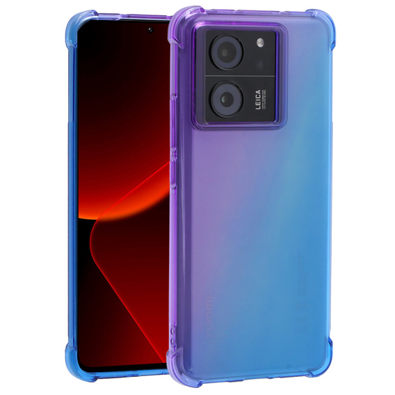 Чехол для Xiaomi 13T / 13T Pro, Gradient Dropproof, Фиолетовый / синий