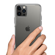 Etui ERBORD TPU Frame do iPhone 13 Pro Max  - Clear / Silver