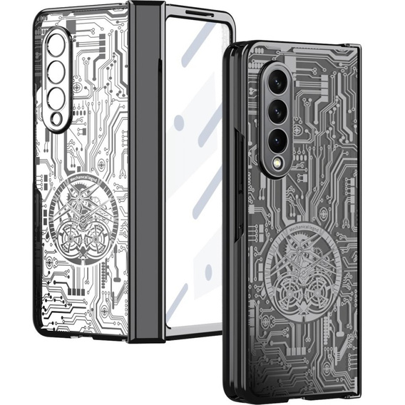 Чохол для Samsung Galaxy Z Fold 4 5G, Mechanical Legend, чорний
