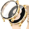 2в1 чохол та захисне скло для годинника Samsung Galaxy Watch 4 40mm, Gold