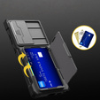 Чехол для Samsung Galaxy S24 Ultra, ERBORD SlideGuard with Card Holder, серый
