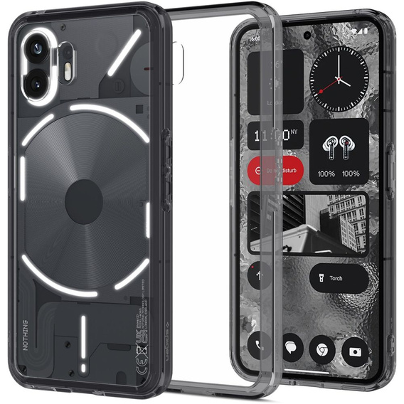 Чехол Spigen до Nothing Phone 2, Ultra Hybrid, Space Crystal, серый