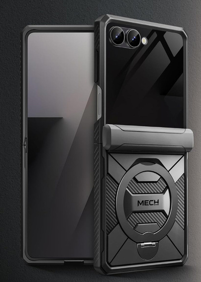 Чехол Tongate MECH с MagSafe для Samsung Galaxy Z Flip7 FE / Z Flip6, зеленый