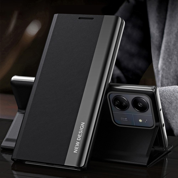 Чохол-книжка для Xiaomi Redmi 13C / Poco C65, Side Magnetic, чорний