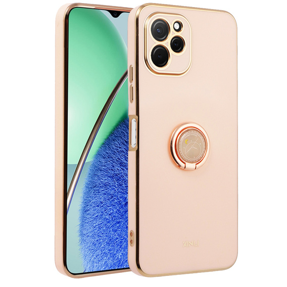 Чехол до Huawei Nova Y61, Electro Ring, розовый rose gold