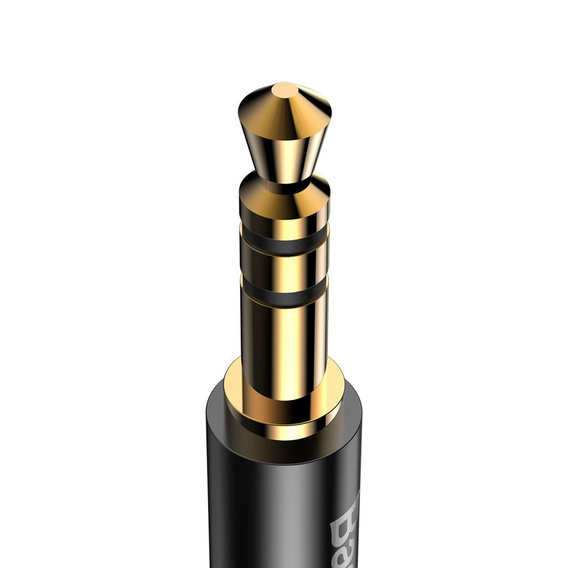 BASEUS Yiven M30 Кабель Minijack 3.5mm Aux 0.5m - Silver/Black
