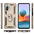 Броньований Чoхол до Xiaomi Redmi Note 10 Pro, Nox Case Ring, золотий