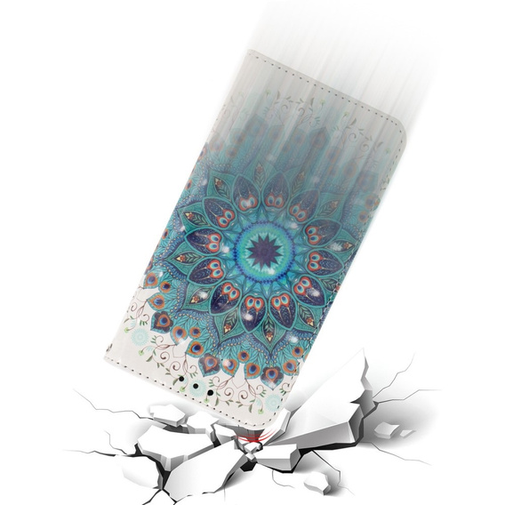 Откидной чехол для Xiaomi Redmi Note 13 5G, Wallet, Mandala Flower