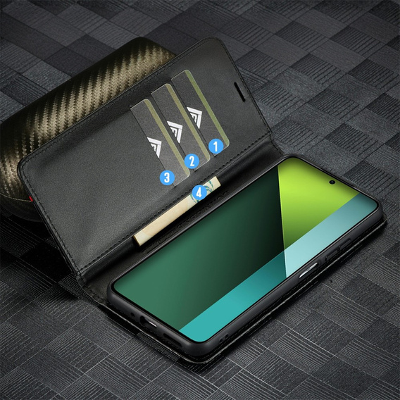 Чехол-накладка для Xiaomi Redmi Note 13 Pro 5G, Carbon LC.IMEEKE, чёрный