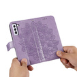 Откидной чехол для Samsung Galaxy S21 FE, Mandala, фиолетовый
