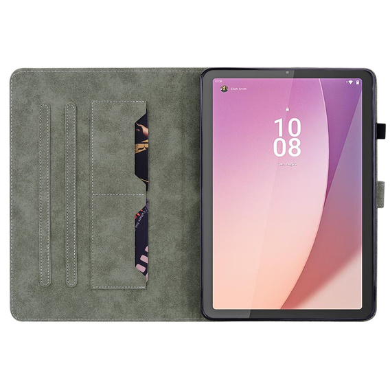 Чехол до Lenovo Tab M9, Wallet Pen Slot, красный