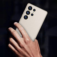 Чехол до Samsung Galaxy S25 Ultra, GKK Leather, титановый серый