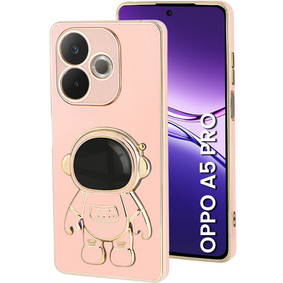 Чoхол до Oppo A5 Pro 5G, Astronaut, рожевий