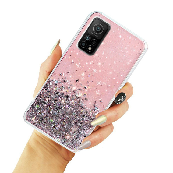 Чoхол до Xiaomi Mi 10T 5G / Mi 10T Pro 5G, Glittery, світло-рожевий