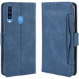 Футляр з клапаном для Samsung Galaxy A20s, Card Slot, темно-синій