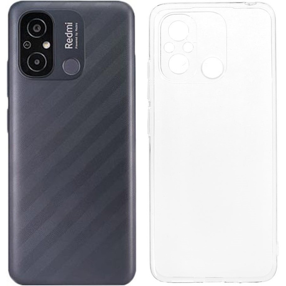 Тонкий корпус для Xiaomi Redmi 12C/11A 4G, Slim, прозрачный