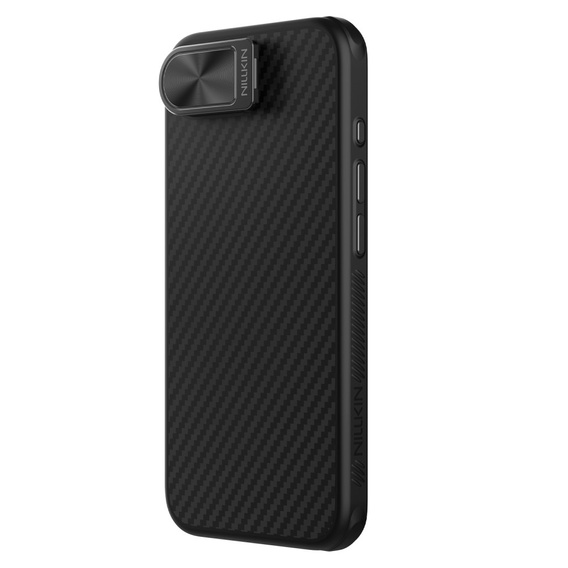 Чохол для iPhone 16e, броньований Nillkin, Carboprof Case, для Magsafe, чорний