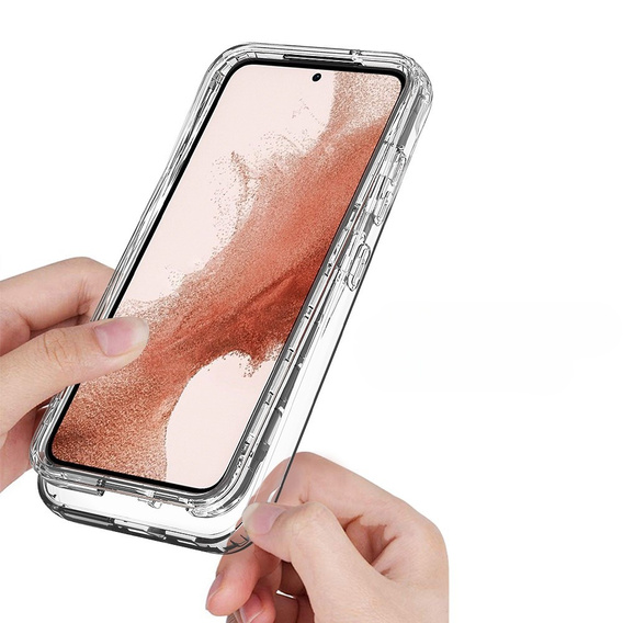 Чехол для Samsung Galaxy S23, Shockproof, с пленкой, прозрачный