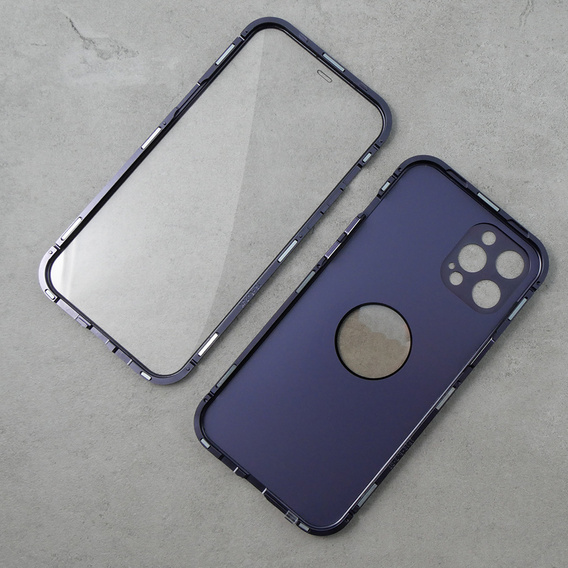 Чехол для iPhone 12 Pro Max, Dual Glass, для Magsafe, фиолетовый