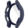 Силіконовий футляр із вбудованим захисним склом до Samsung Galaxy Watch4 40mm, темно-синій