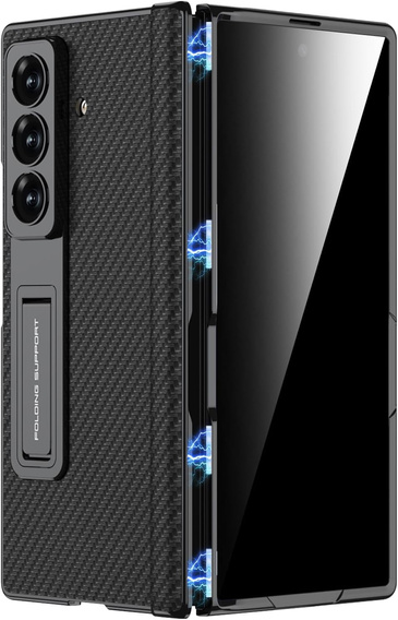 Чехол GKK со стеклом и подставкой для Samsung Galaxy Z Fold7 5G