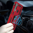 Бронированный Чехол до Xiaomi Redmi Note 8T, Nox Case Ring, красный