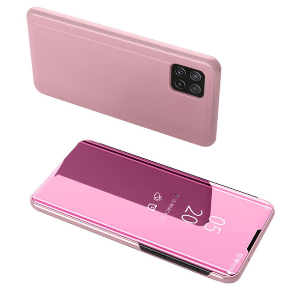 Чoхол до Samsung Galaxy A22 5G, Clear View, рожевий rose gold