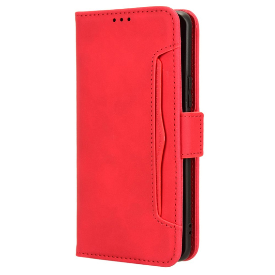 Откидной чехол для Honor Magic 6 Lite 5G, Card Slot, красный