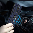 Бронированный Чехол до Xiaomi Redmi Note 9, Nox Case Ring, синий