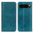 Чехол с клапаном для Google Pixel 10 Pro XL / 9 Pro XL, с карманом, кожа, зеленый