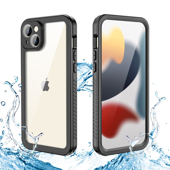 Водонепроницаемый чехол IP68 для iPhone 15 Plus, Redpepper, чёрный
