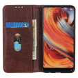 Чoхол до Samsung Galaxy S25 Ultra, Wallet Litchi Leather, коричневий