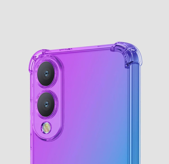 Чехол для Samsung Galaxy S25 Edge, Gradient Dropproof, Фиолетовый / синий