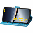 Откидной чехол для Xiaomi Poco F7, Butterfly, синий