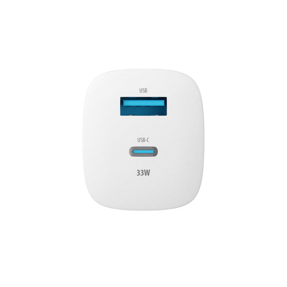 Зарядное устройство Forcell 65W GaN 2x USB C 1x USB A , White